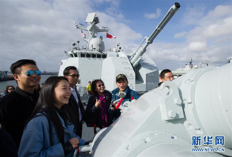 Esquadra naval chinesa visita os EUA