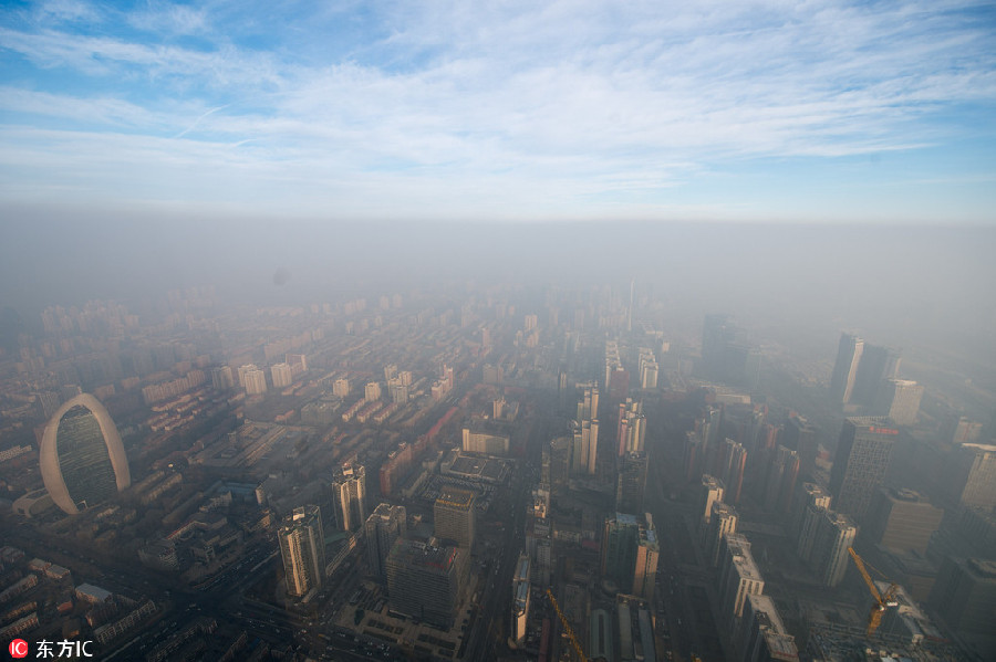 Smog mais forte do ano cobre cidades no norte da China