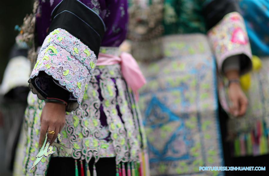 Festival de Sama é celebrado em Guizhou no sudoeste da China