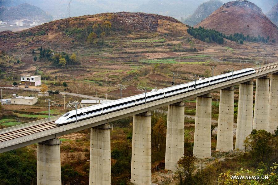 Inaugurada principal ferrovia de alta velocidade leste-oeste na China