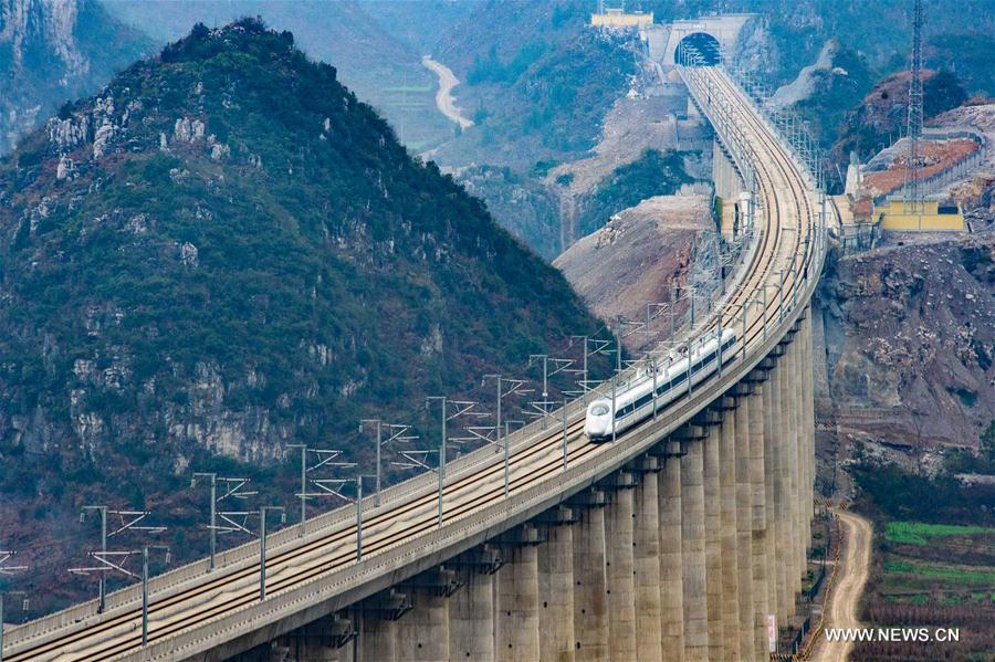 Inaugurada principal ferrovia de alta velocidade leste-oeste na China