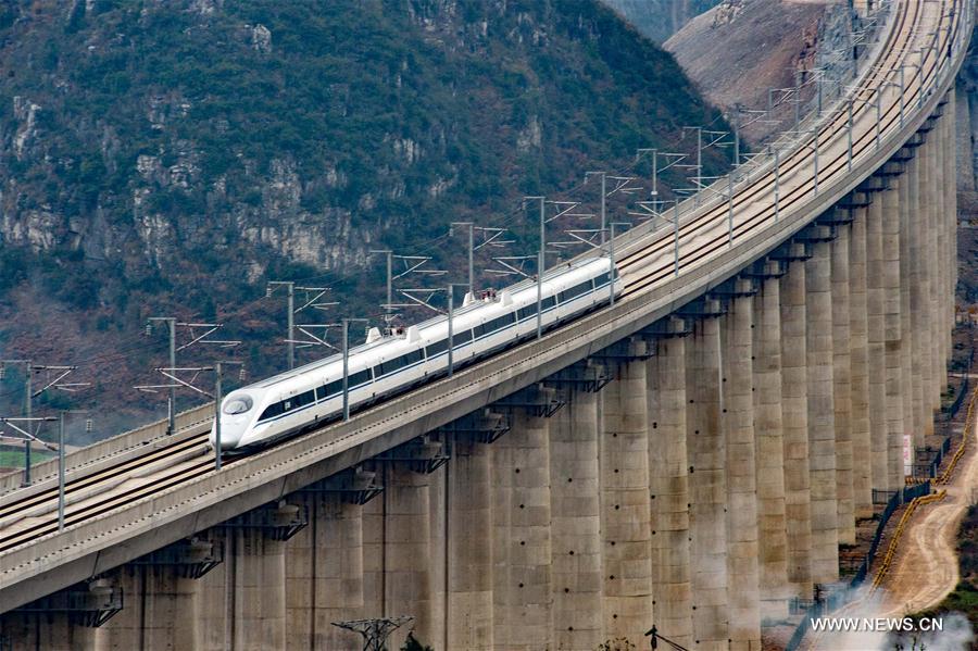 Inaugurada principal ferrovia de alta velocidade leste-oeste na China