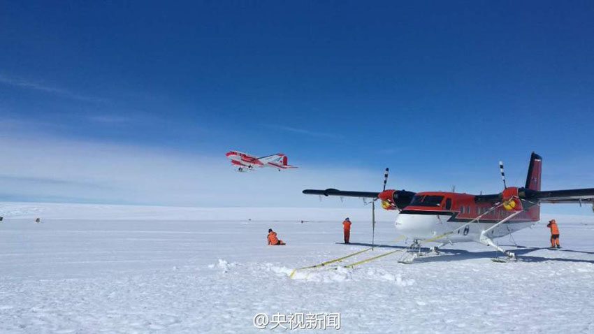 Primeira aeronave de asa fixa da China aterra com sucesso no ponto mais alto do Pólo Sul