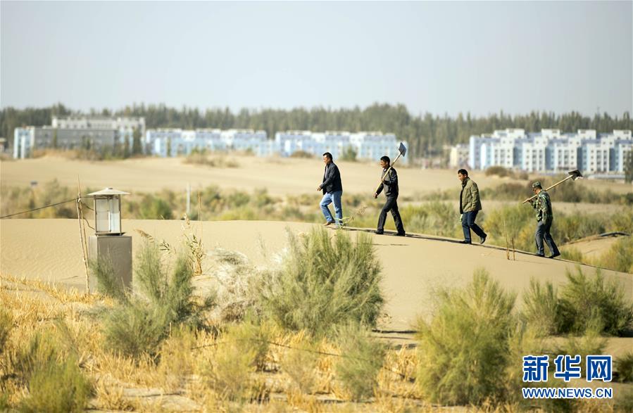 Condições adversas do Deserto Taklamakan progressivamente controladas