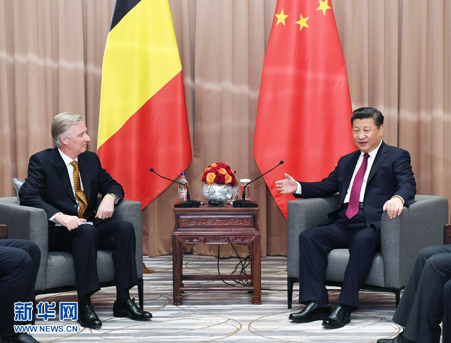 Presidente chinês reúne-se com rei da Bélgica e expressa apoio a integração europeia