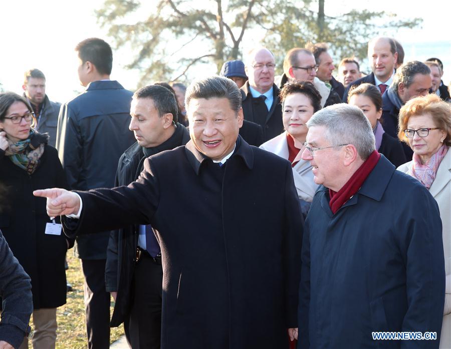 Presidente chinês reúne-se com presidente do COI