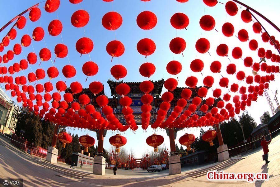 Espírito festivo do Festival da Primavera invade a China