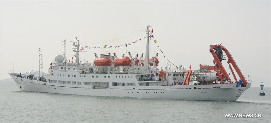 Cientistas chineses iniciam 38ª viagem de exploração oceânica