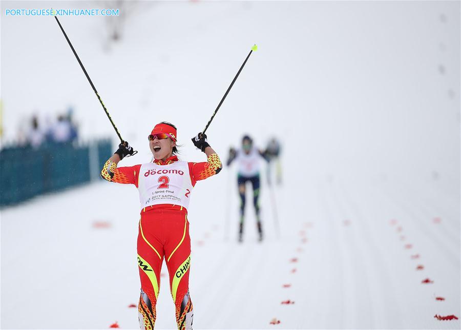 Man Dandan ganha a primeira medalha de ouro da China nos Jogos Asiáticos de Inverno