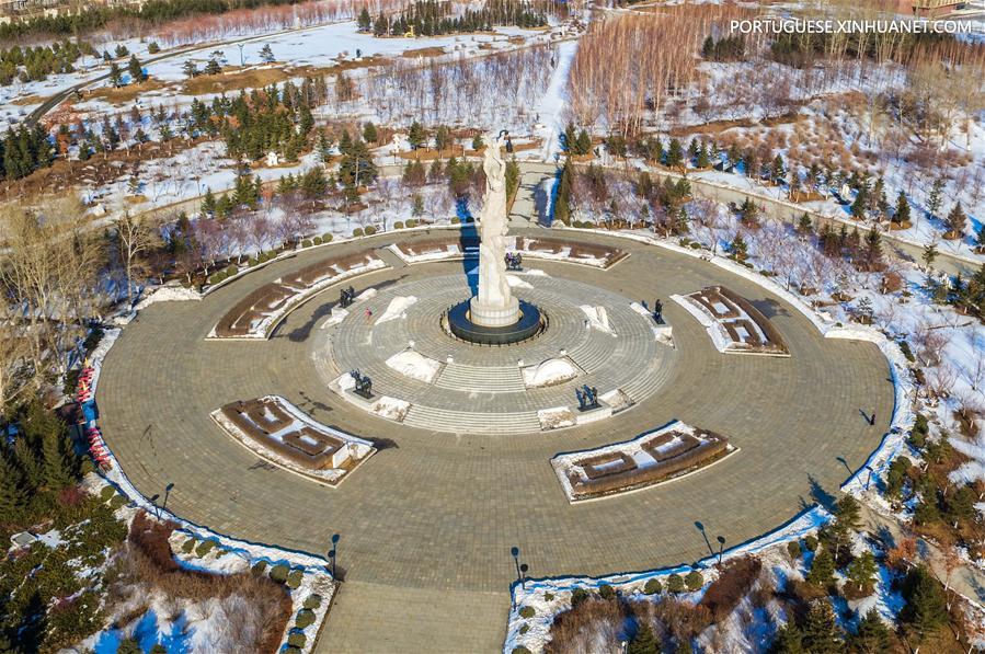 Em imagens: Parque Mundial de Esculturas em Jilin