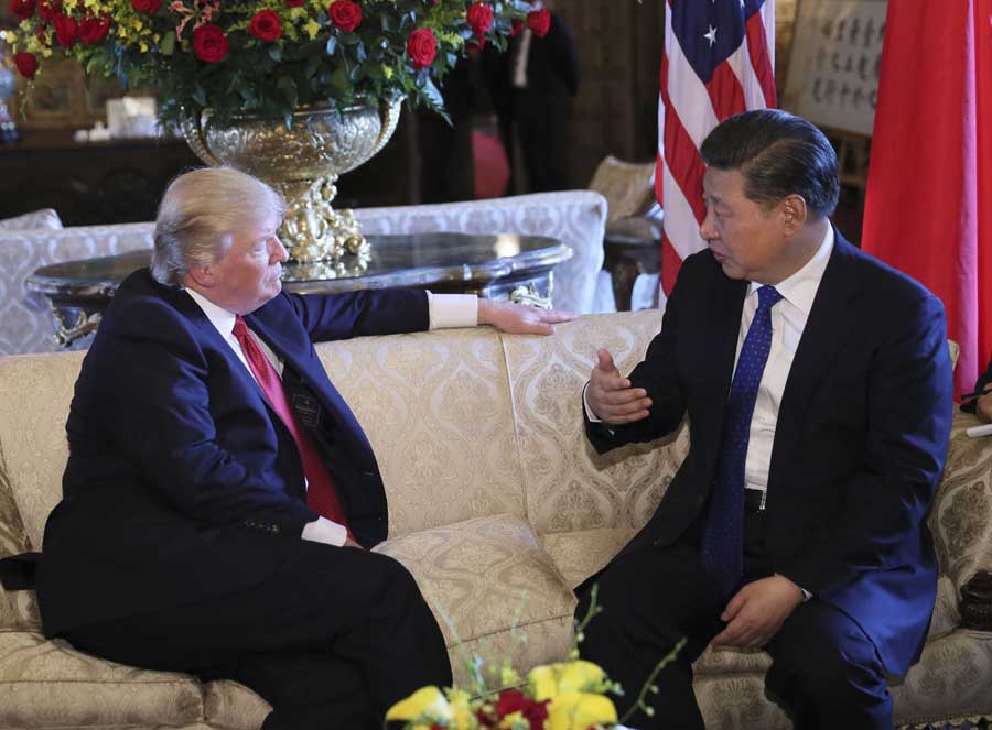 Trump recebe presidente chinês na residência de Mar-a-Lago