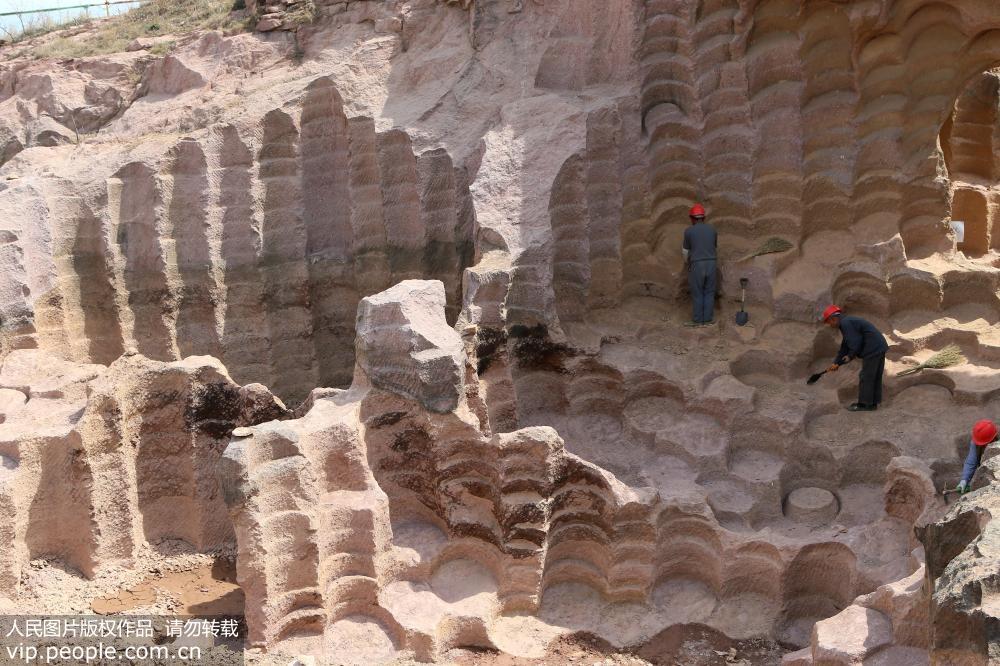 Fossos de moinhos de pedra com 600 anos encontrados em Shandong