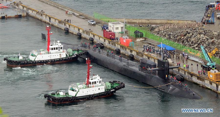 Submarino nuclear dos EUA chega à Coreia do Sul em período de tensão