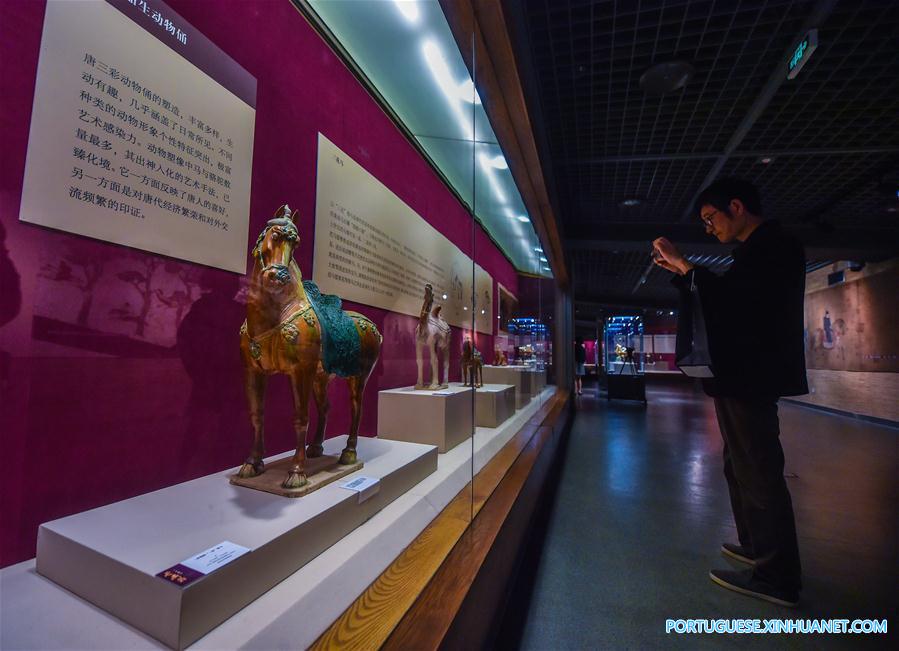 Exposição em Hangzhou exibe obras de arte de cerâmica da dinastia Tang