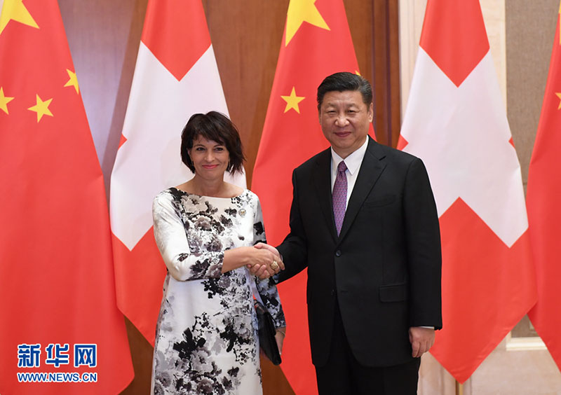 Presidente chinês pede atualização do acordo de livre comércio com Suíça