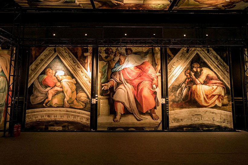 Frescos de Michelangelo recriados em Shanghai