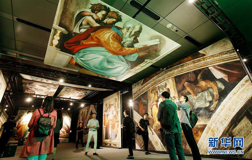 Frescos de Michelangelo recriados em Shanghai