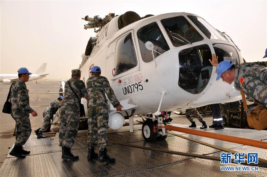 Unidade de helicópteros da China participa de operações de manutenção de paz em Dafur