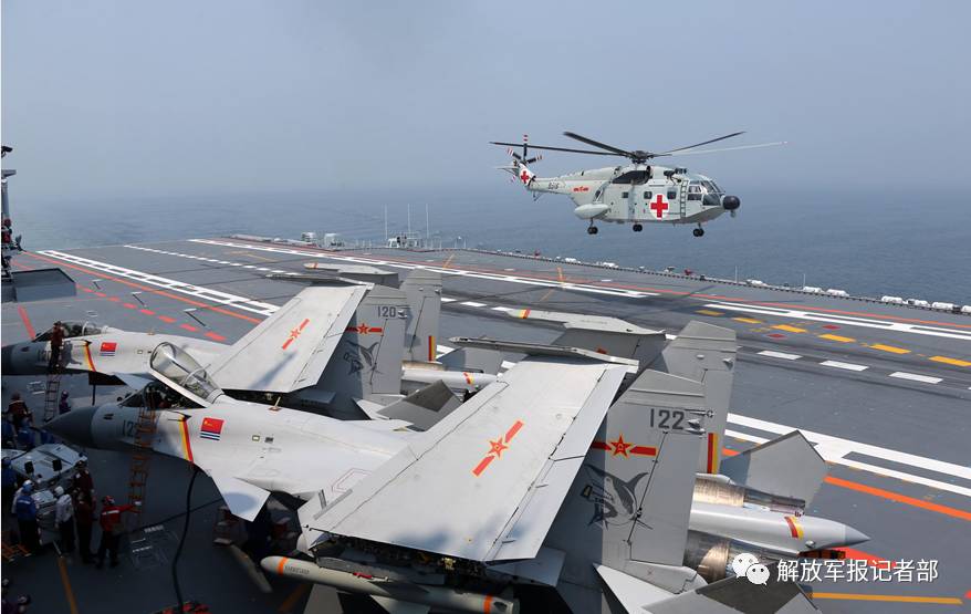 Frota chinesa de porta-aviões realiza treinamento inter-regional