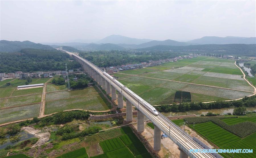 Ferrovia de passageiros Xi'an-Chengdu inicia testes conjuntos na seção de Sichuan