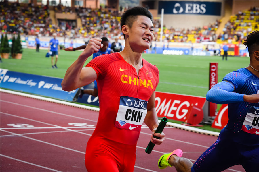 China garante vitória nos 4x100 metros de revezamento do sexo masculino no Mônaco