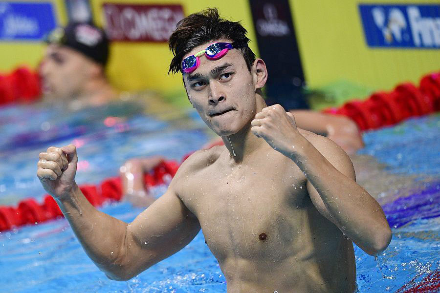 Sun Yang conquista primeiro título nos 200m livres no Campeonato Mundial