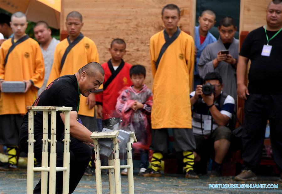 Templo Shaolin realiza competição de artes marciais