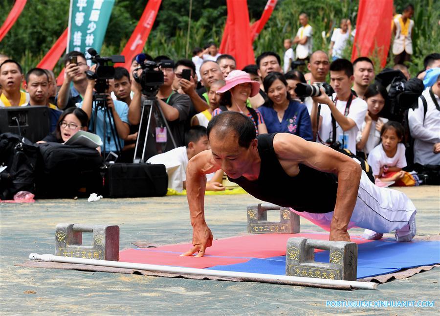 Templo Shaolin realiza competição de artes marciais