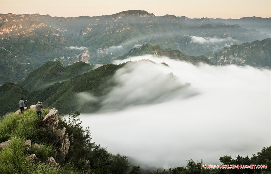 Paisagem da seção de Huangyaguan da Grande Muralha em Tianjin