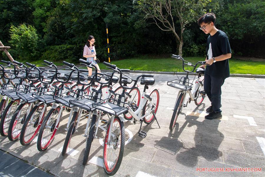 Governo de Wuhan construirá mais locais de estacionamento para bicicletas compartilhadas