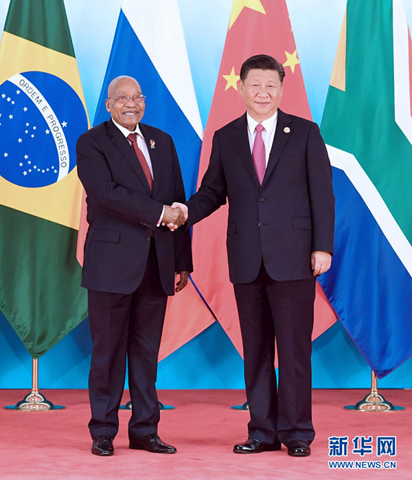 Líderes do BRICS reúnem-se em Xiamen