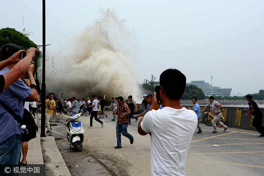 Galeria: Mará alta sazonal do rio Qianjiang 