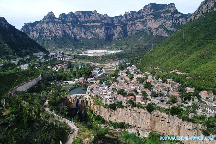 Paisagens das aldeias de Shanxi, no norte da China