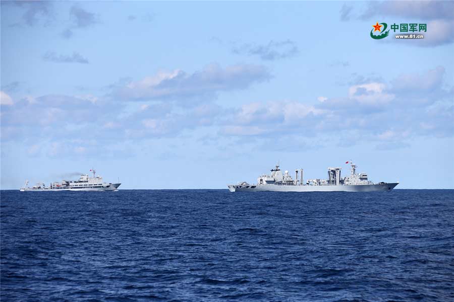 Marinhas chinesa e russa realizam exercício naval conjunto