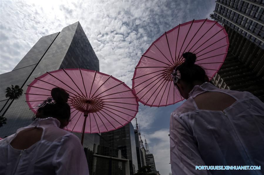 Comemorações do Festival da Lua chinês em São Paulo