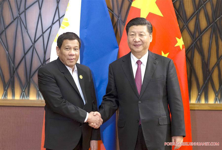 Xi e Duterte discutem fortalecimento de laços China-Filipinas