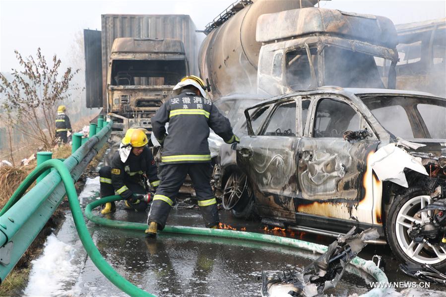 Acidente em autoestrada na província de Anhui deixa 18 mortos