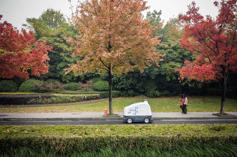 Robôs ajuda a aumentar número de entregas diárias na Universidade de Zhejiang