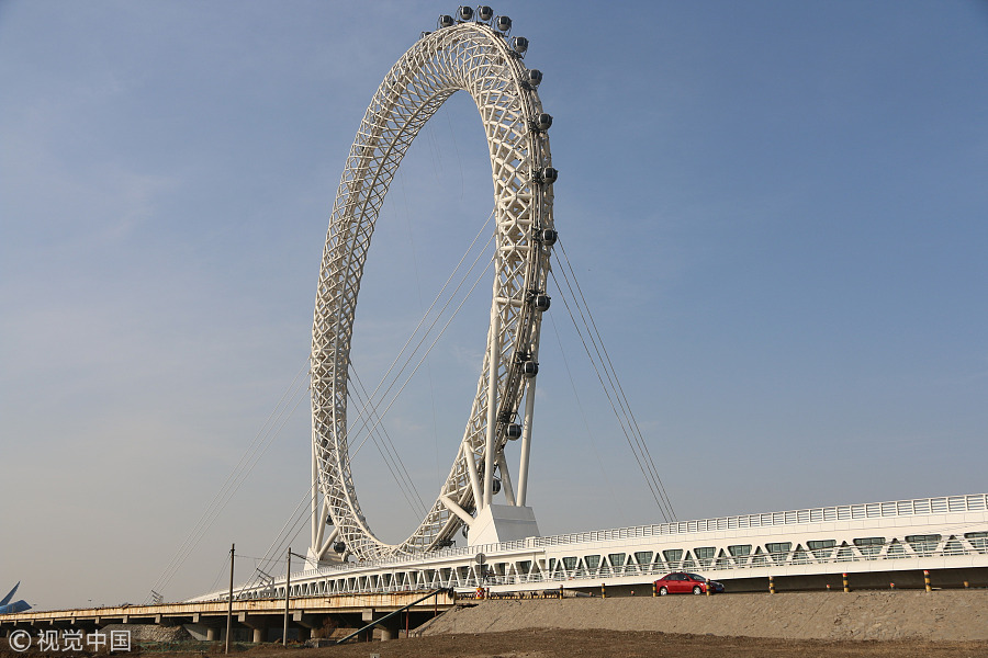 Maior roda gigante sem eixo do mundo construída na China