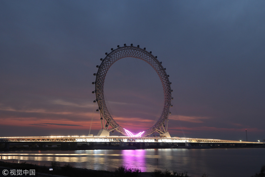 Maior roda gigante sem eixo do mundo construída na China