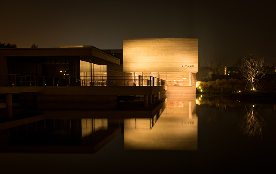 Panorama noturno de Wuzhen