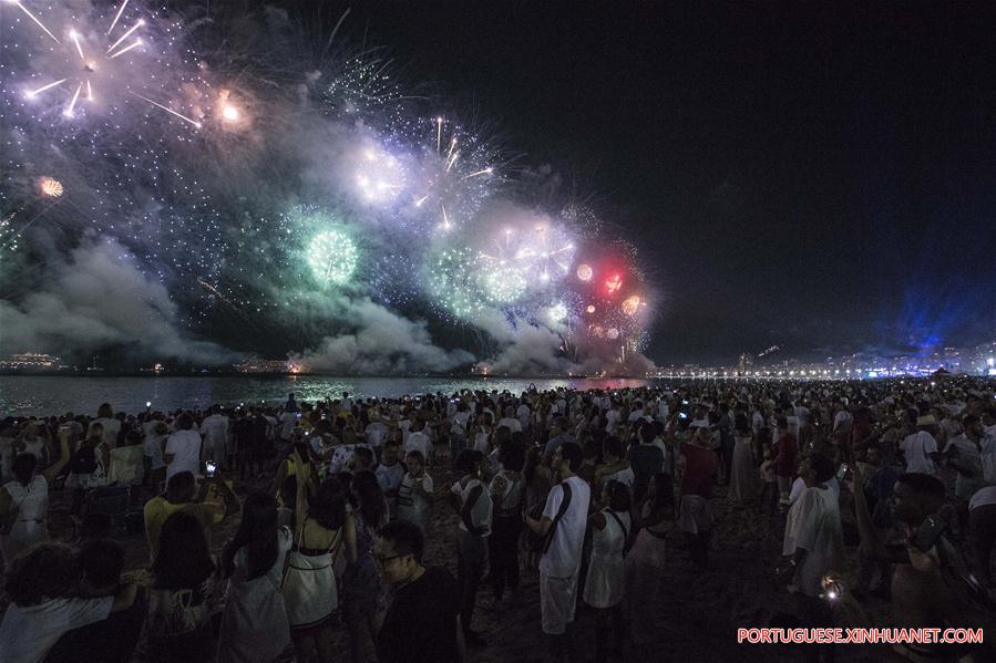 Celebração do Ano Novo no Rio de Janeiro, Brasil