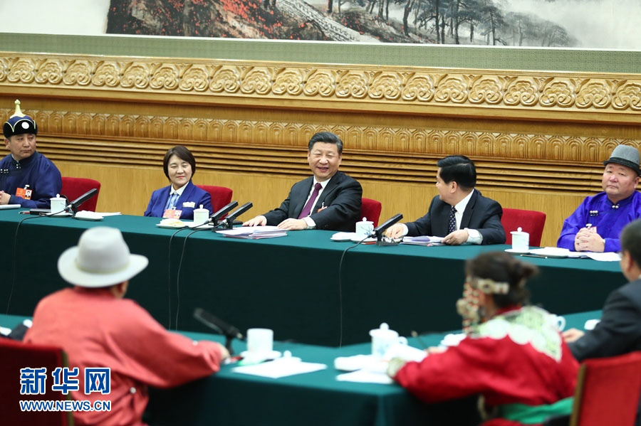 Xi Jinping participa da reunião da delegação da Região Autônoma da Mongólia Interior na sessão anual da APN