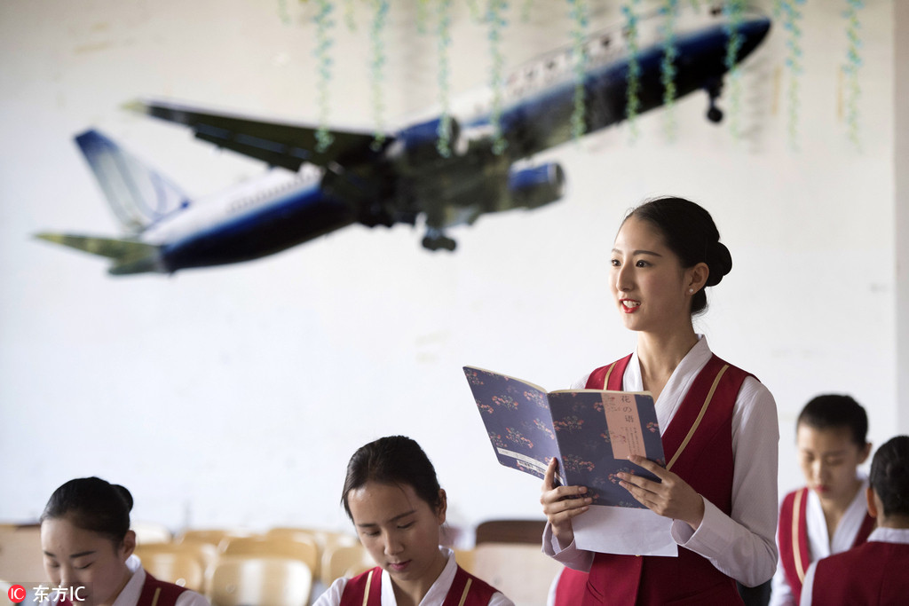 Galeria: A jornada de uma comissária de bordo na China