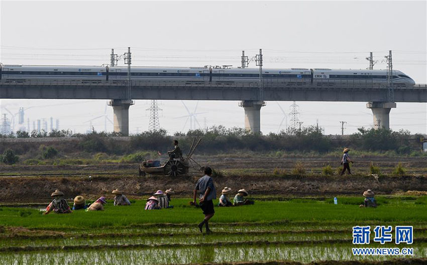 Galeria: Primeira ferrovia circular de alta velocidade do mundo promove turismo na ilha de Hainan