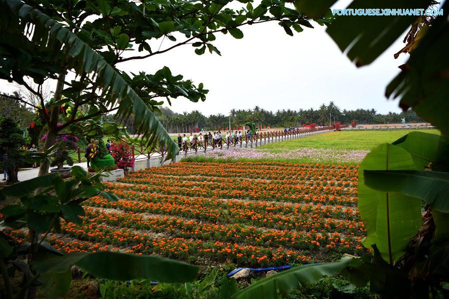 Paisagem de Boao em Hainan, sul da China