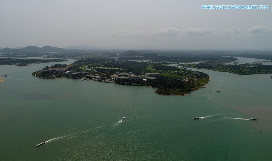 Paisagem de Boao em Hainan, sul da China