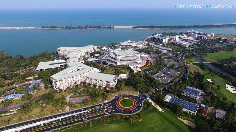 Paisagem de Boao em Hainan, sul da China