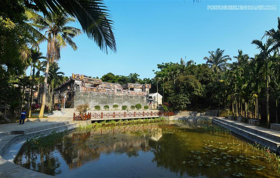 Paisagem de Boao em Hainan, sul da China