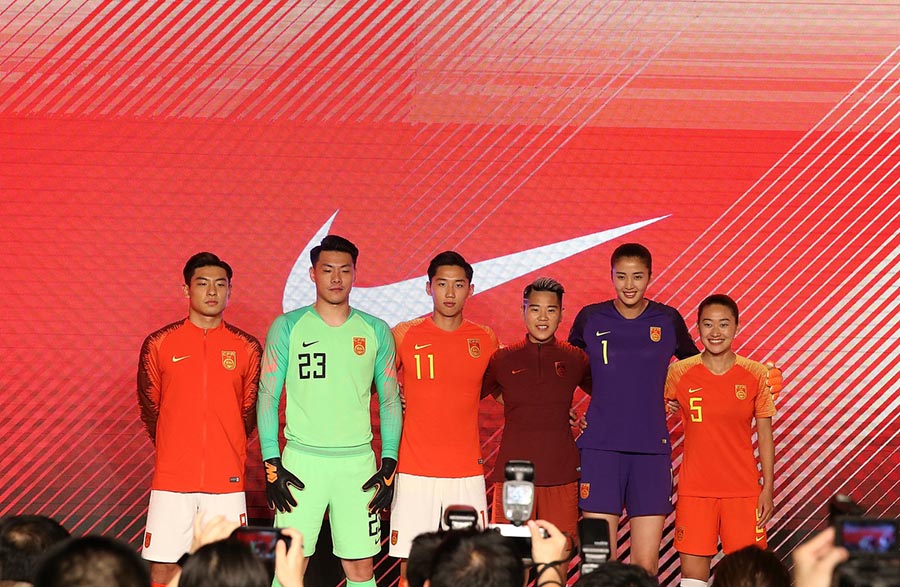 Associação de Futebol da China apresenta novos equipamentos futebol da seleção
